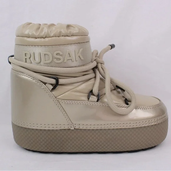 NIB [Rudsak] Mace Metallic Ivory Winter Puffy Moon Boots Women's EU 36/37 / US 6 - Picture 9 of 13